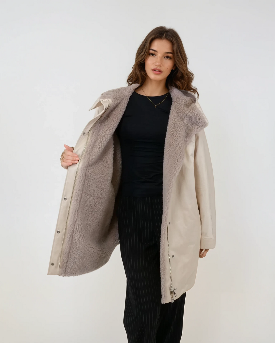 Idora, 85 cm. - Textil - Dam - Off White
