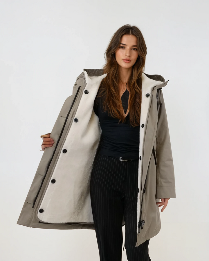 Ilona, ​​97 cm. - Textil - Dam - Light Army