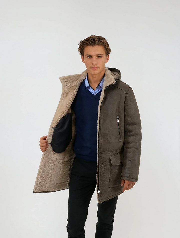 Iago, 85 cm. - Nappa Lamb Crack - Mand - Kamel
