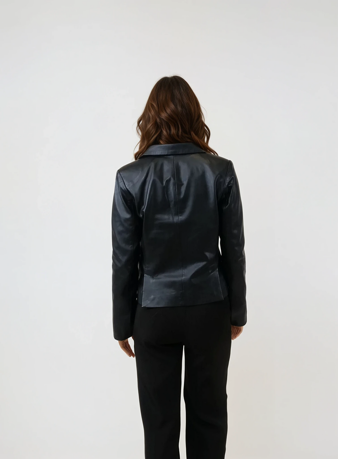 Lux 56 cm Blazer – Lamm – Damen – Schwarz