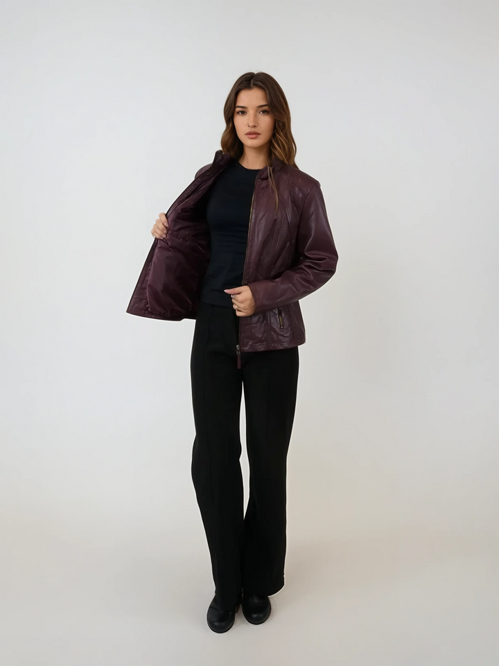 Liva - Comfort, 60 cm. - Lamm Malli Läder - Man - Vin