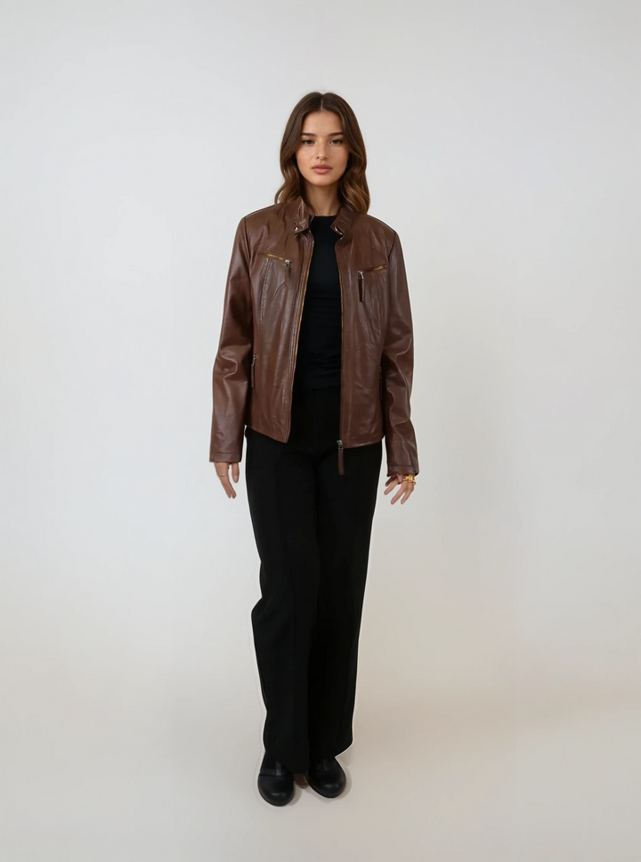Juliette - Comfort, 60 cm. - Lamm Malli Läder - Dam - Cana Brown