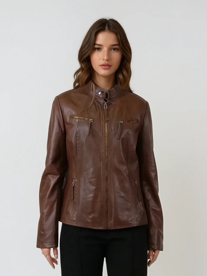 Juliette - Comfort, 60 cm. - Lamm Malli Läder - Dam - Cana Brown