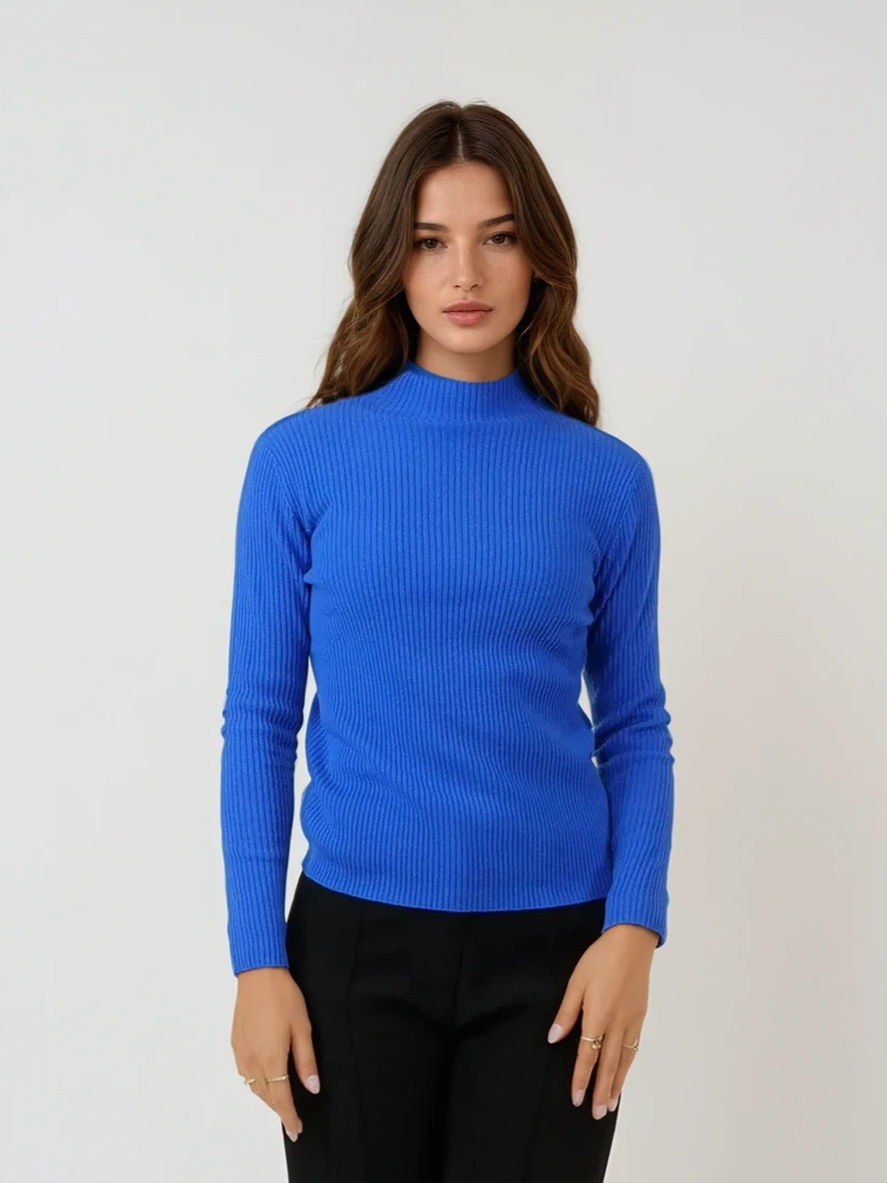 SY-25006 Pullover – 100 % reines Kaschmir – Damen – Marineblau
