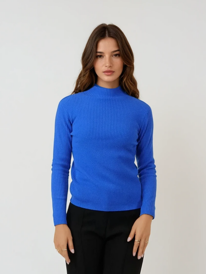 SY-25006 Pullover – 100 % reines Kaschmir – Damen – Marineblau