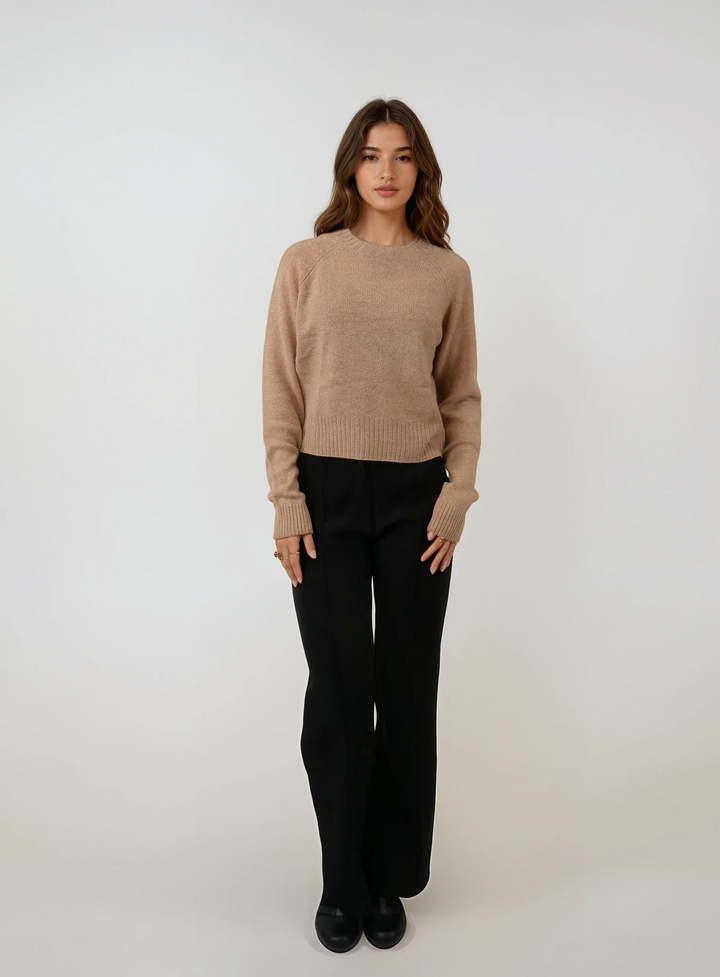 SY-25010 Sweater - 100% Pure Cashmere - Damer - Camel