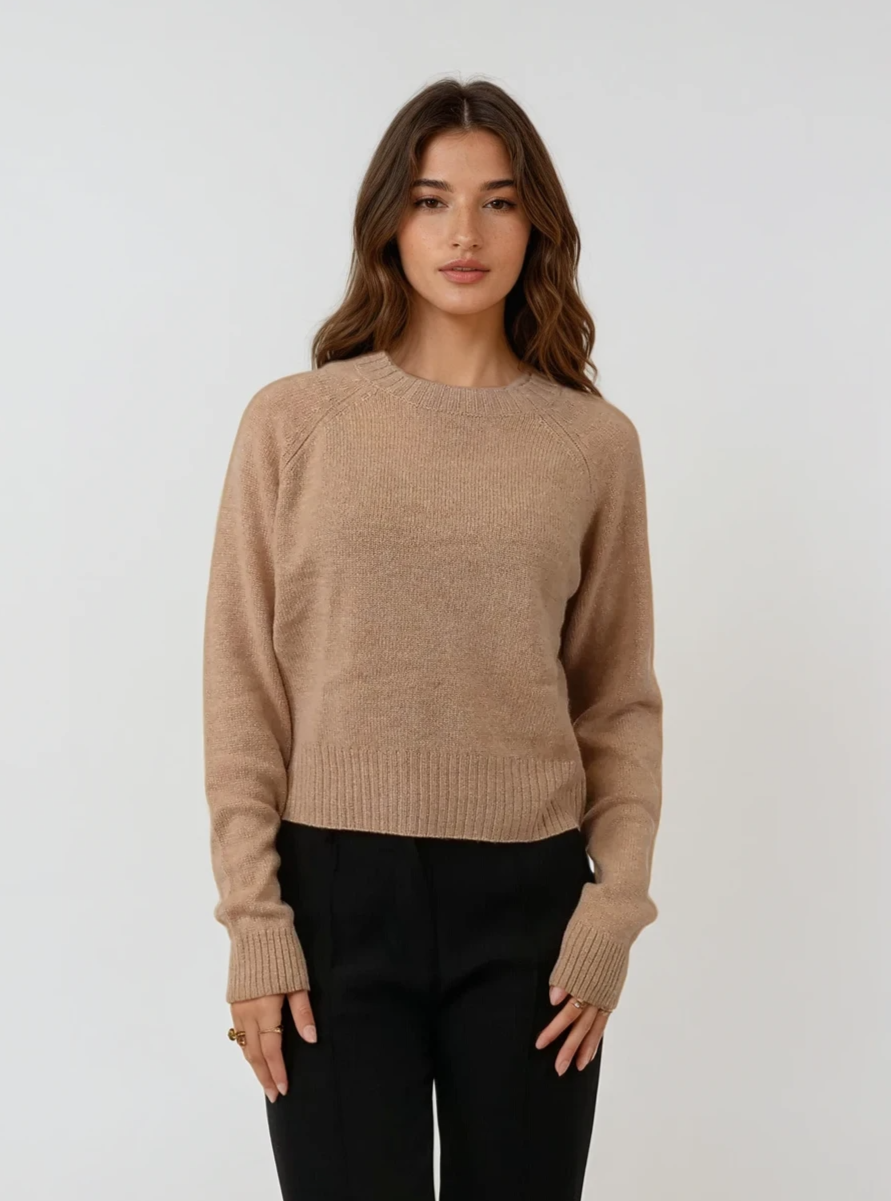 SY-25010 Sweater - 100% Pure Cashmere - Damer - Camel