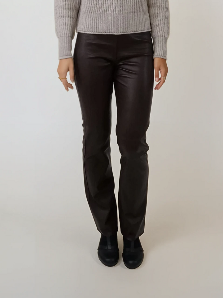 Farah Byxor - Lammstretchläder - Dam - Parker Cognac