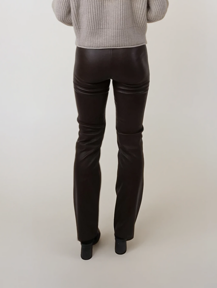 Farah Byxor - Lammstretchläder - Dam - Parker Cognac