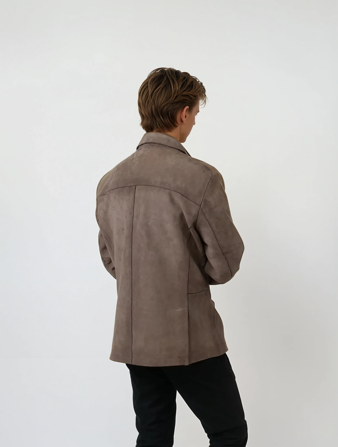 Franco Blazer, 72 cm. - Lammmocka - Man - Grå