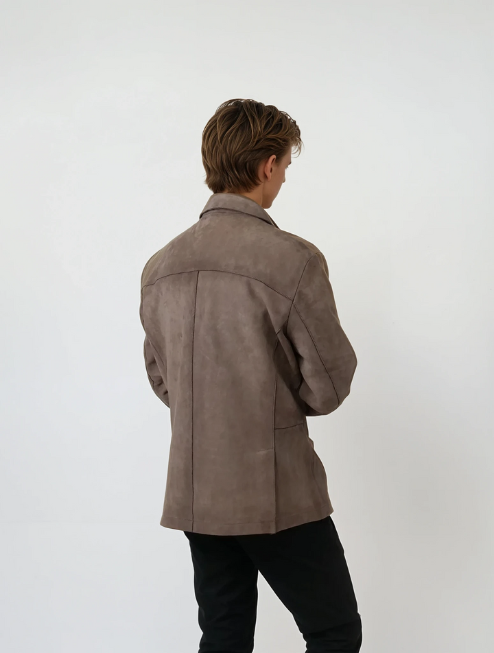 Franco Blazer, 72 cm. - Lammmocka - Man - Grå