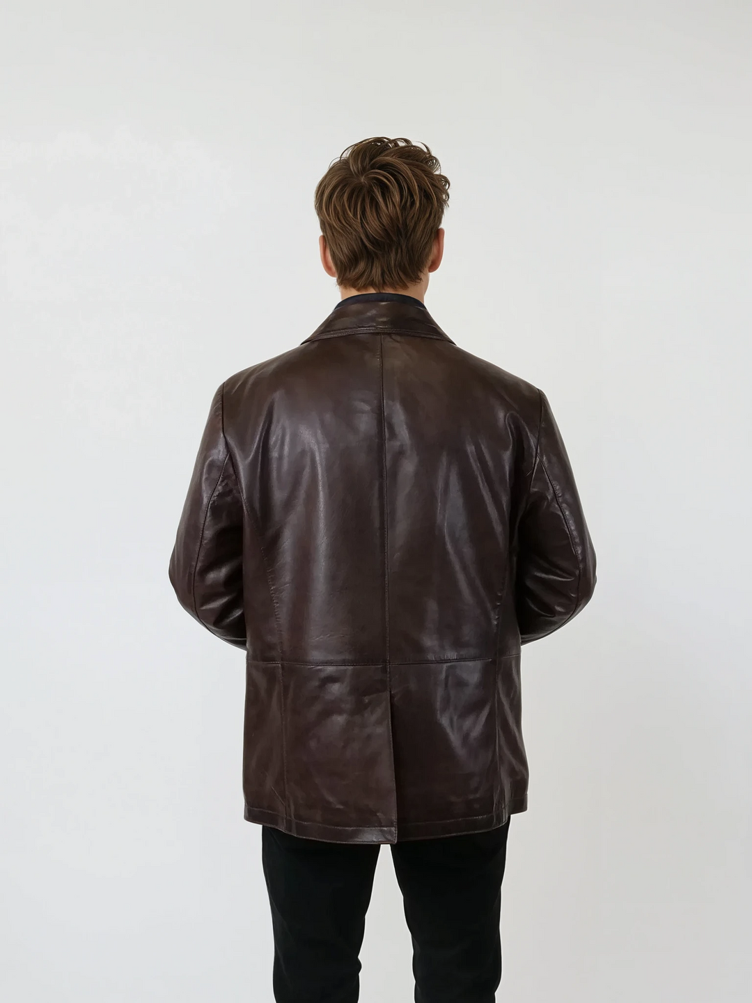 Benit, 74 cm. - Lammleder - Herren - Braun