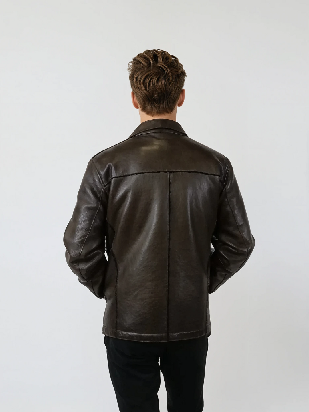 Fletcher, 68 cm. - Lammläder - Man - Olive