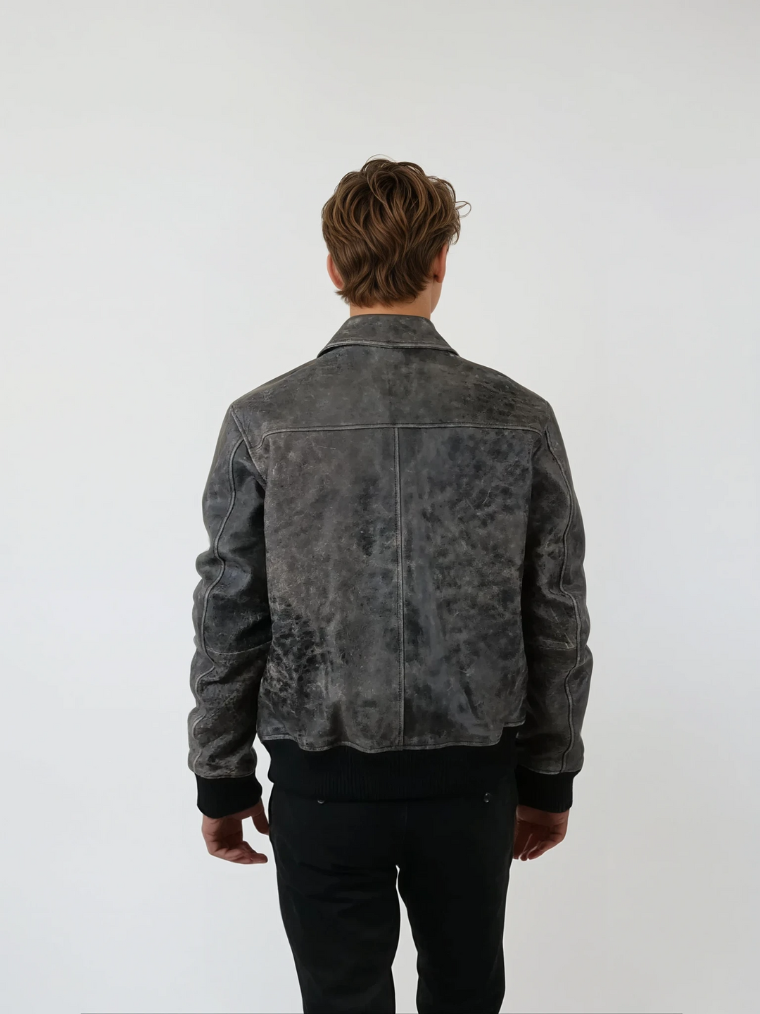 Feris, 65 cm. - Lammleder - Herren - Schwarz