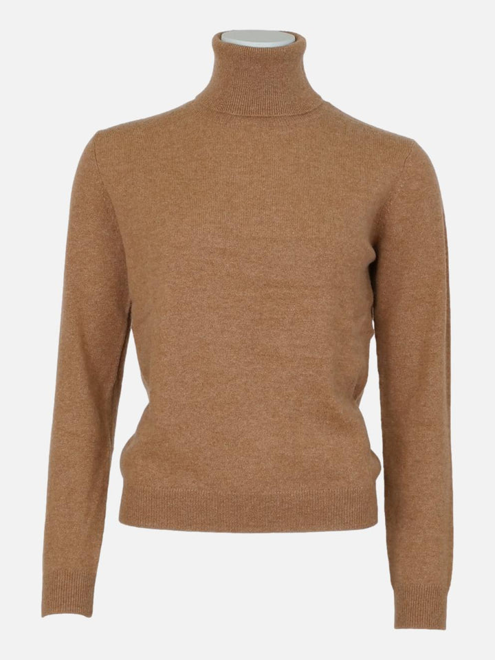 SY-23031 Turtleneck - 100% Cashmere skjorte - Cashewnødder