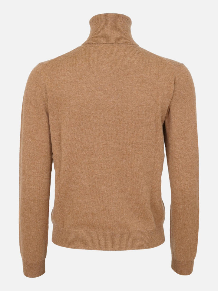 SY-23031 Turtleneck - 100% Cashmere skjorte - Cashewnødder
