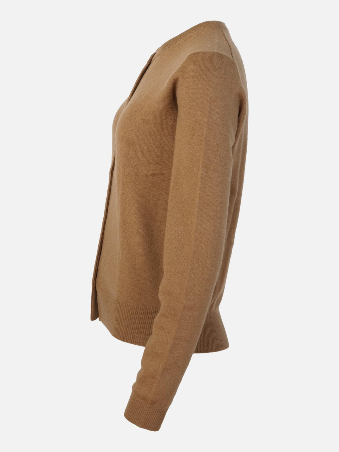 SY-23022 Cardigan - 100% Cashmere - Damer - Dark Camel