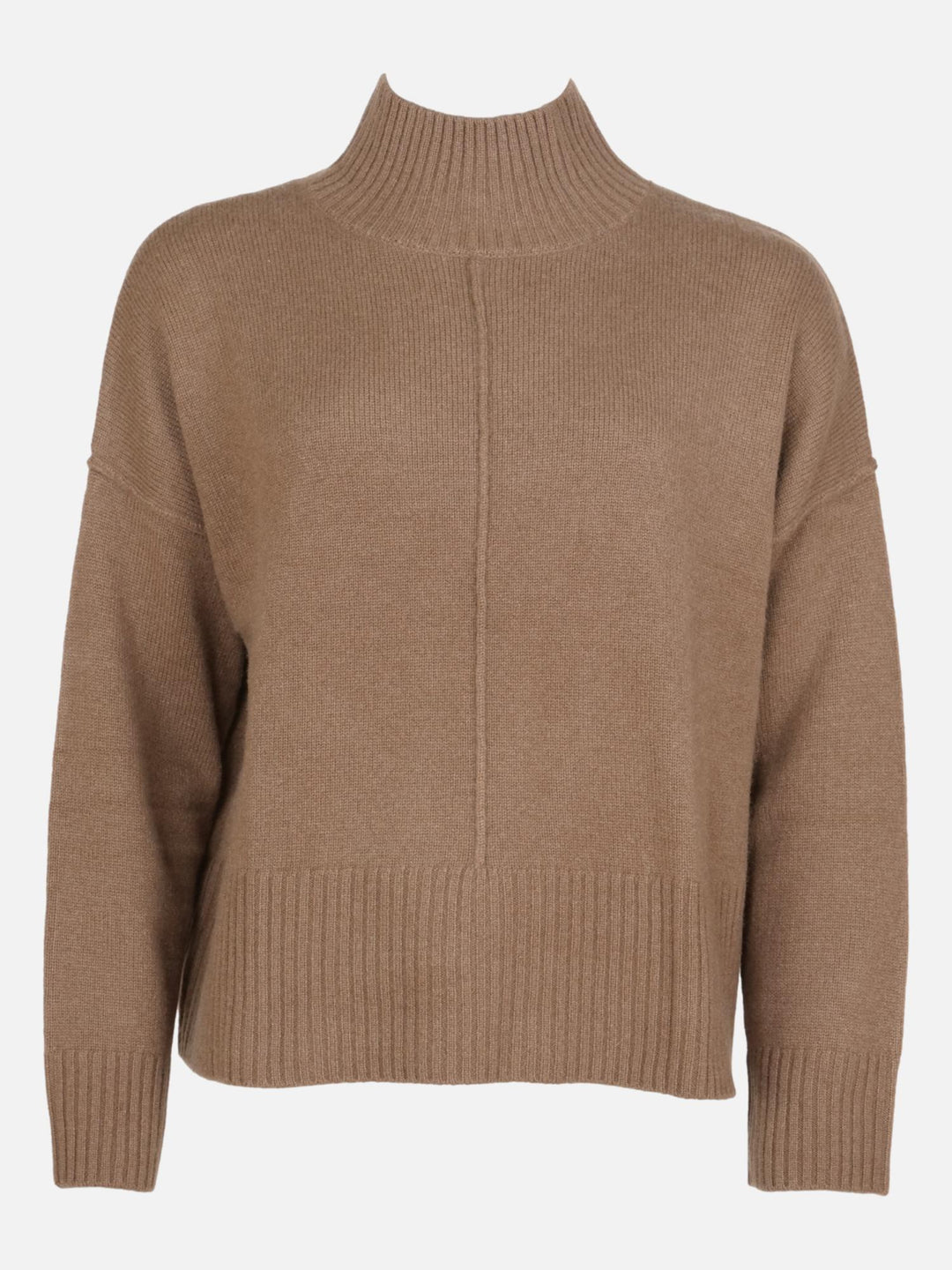 SY-23080 Sweater - 100% Cashmere - Kvinde - Mørkebrun