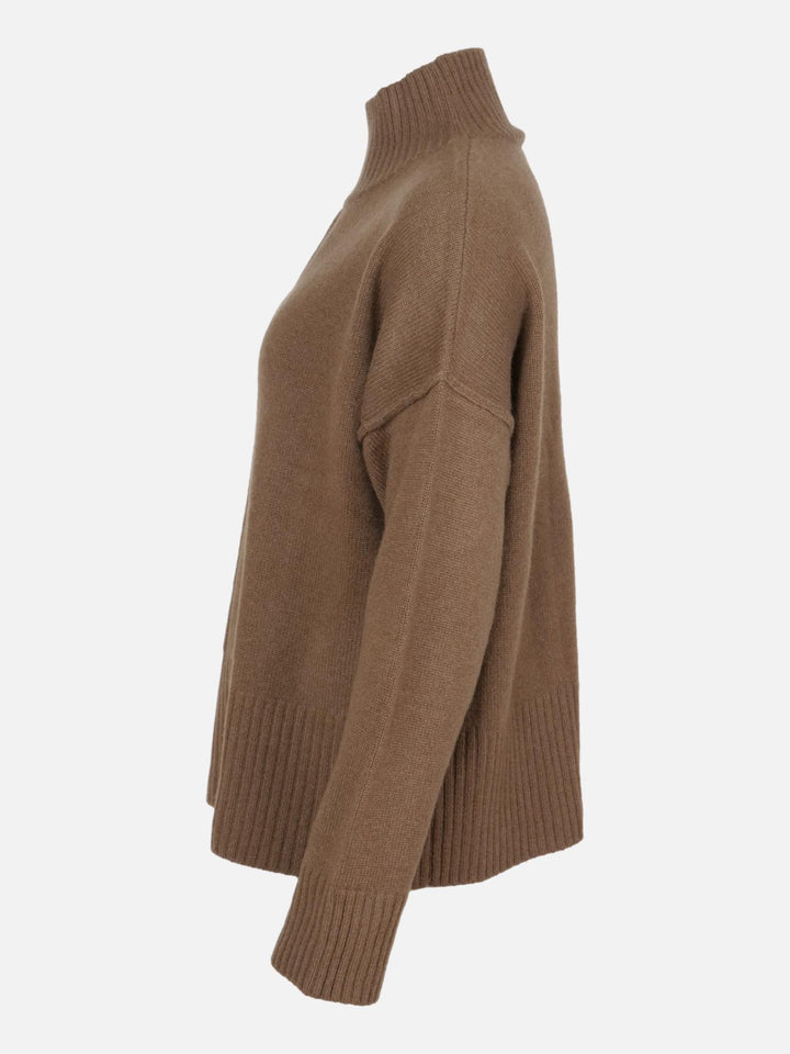 SY-23080 Sweater - 100% Cashmere - Kvinde - Mørkebrun