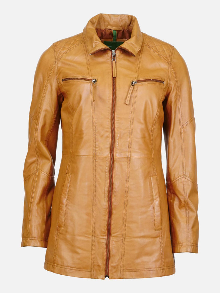 Nieuw Alaine - Lam Malli Leer - Dames - Cognac