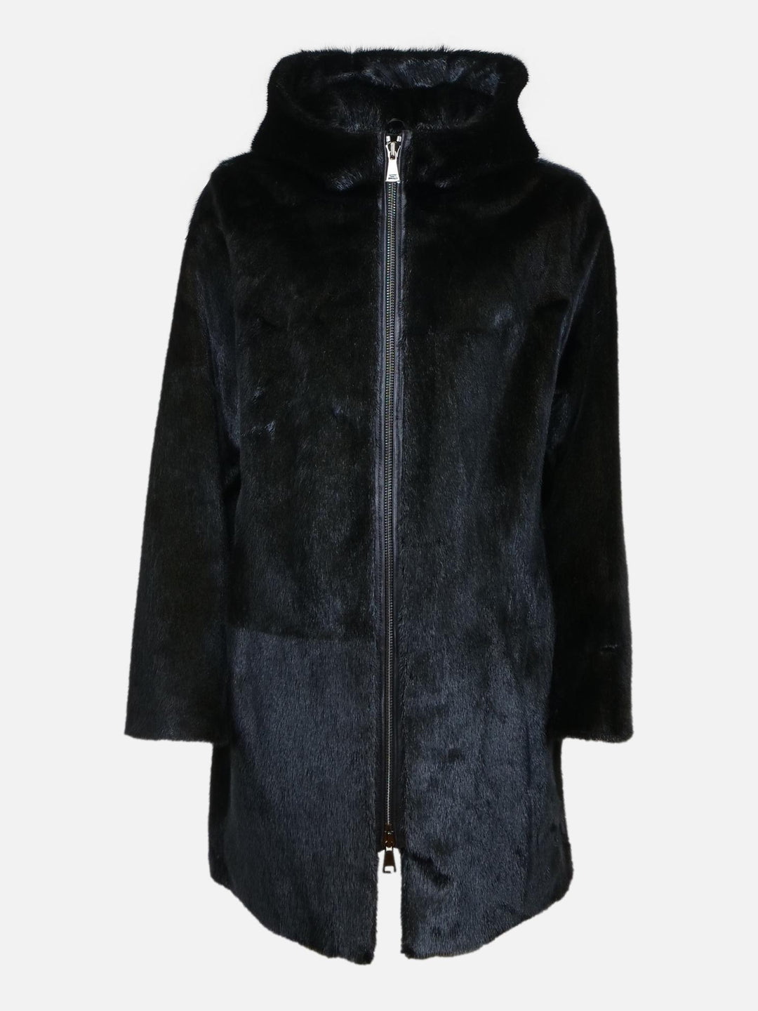 Delaney, 87 cm. - Hætte - Sealjacket - Dame - Sort