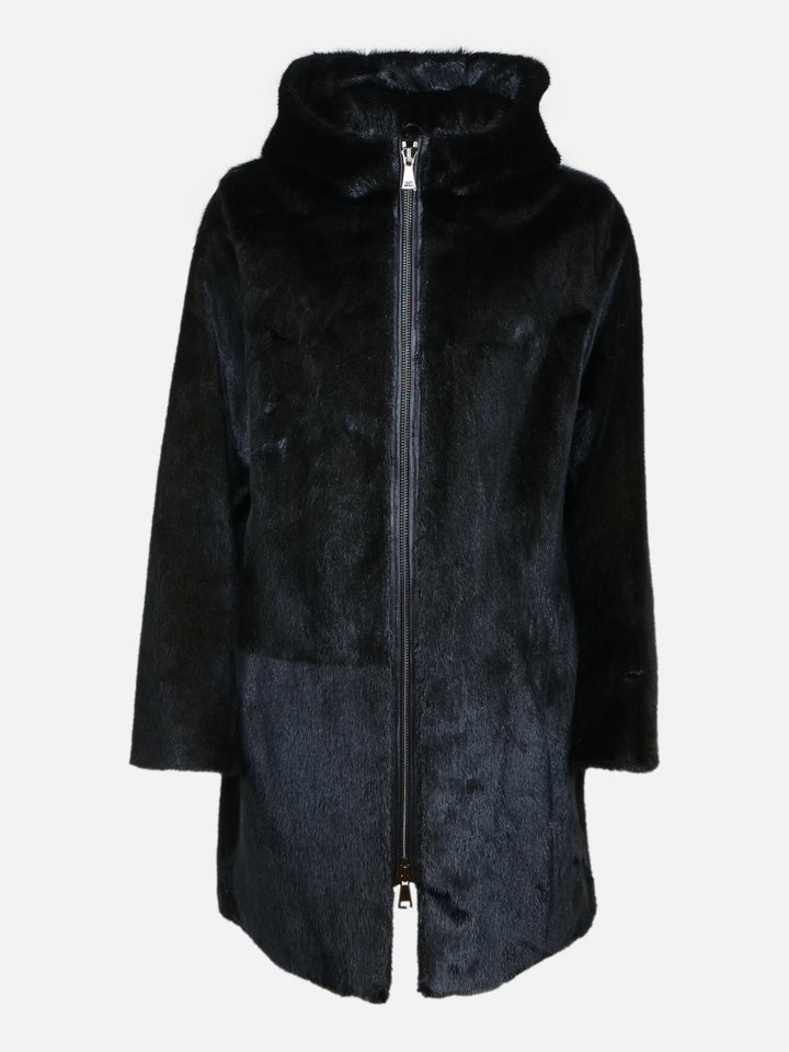 Delaney, 87 cm. - Hætte - Sealjacket - Dame - Sort