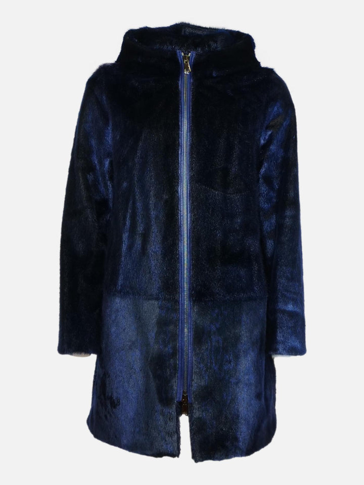 Delaney, 87 cm. - Hætte - Sealjacket - Damer - Blå