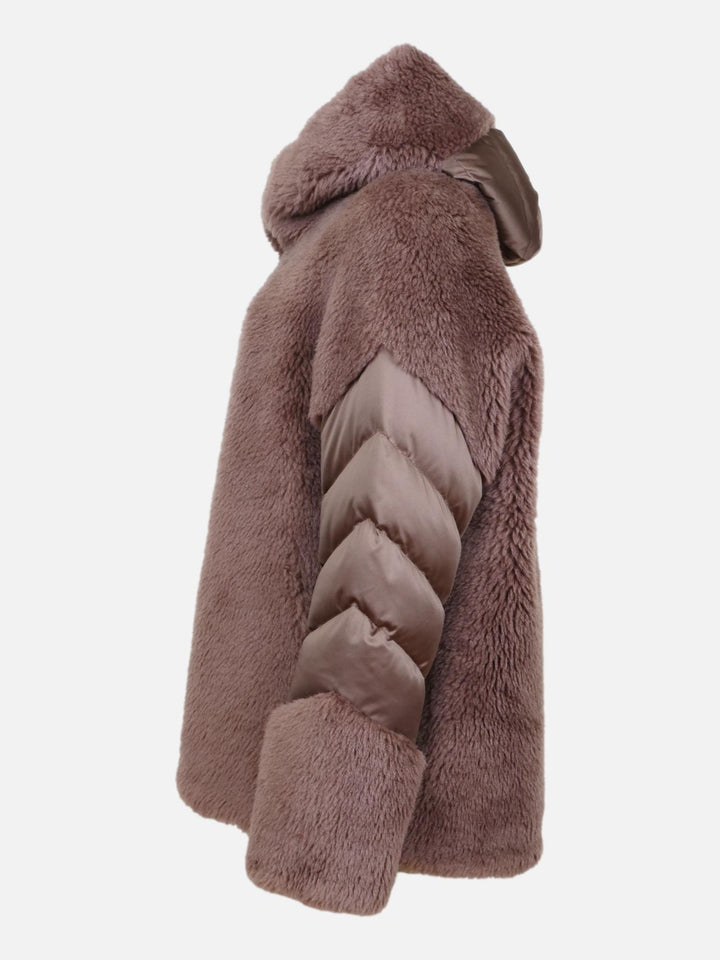 Gavanium, 70cm. - Capuchon - Luchtwol - Dames - Camel