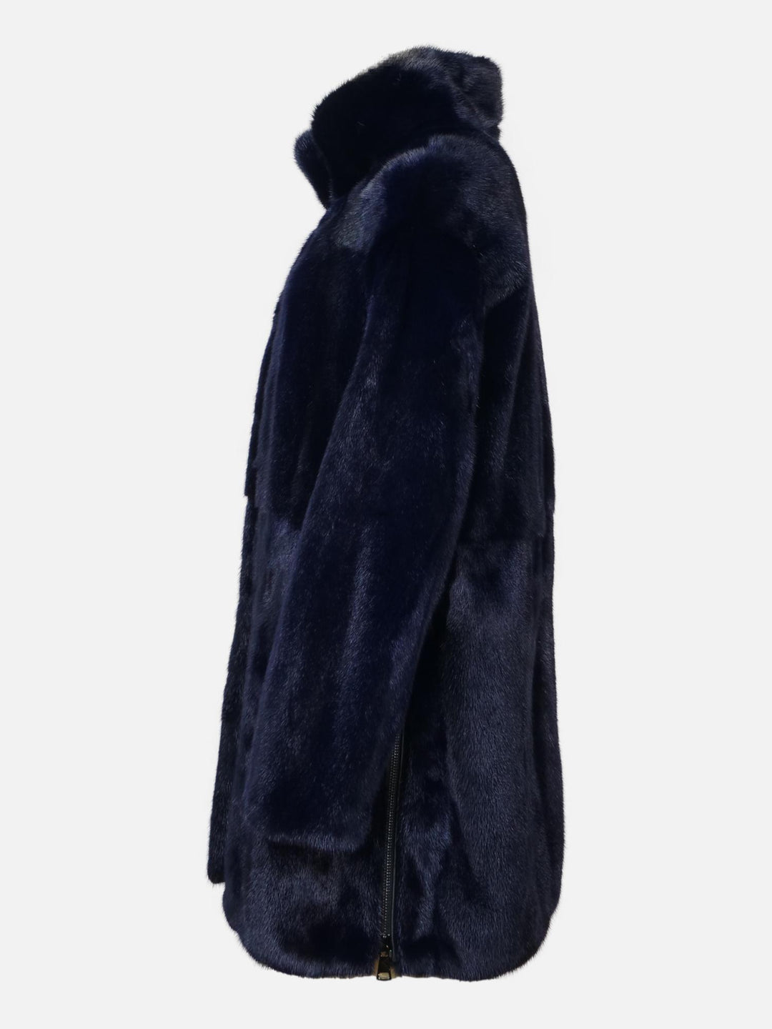 Ganaja, 85 cm. - Kraag - Mink - Dames - Marineblauw