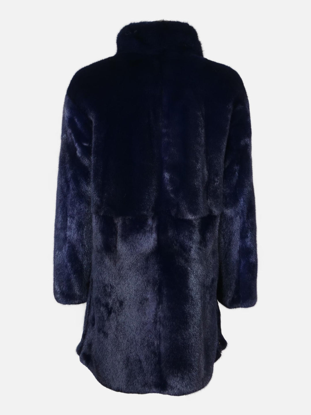Ganaja, 85 cm. - Kraag - Mink - Dames - Marineblauw