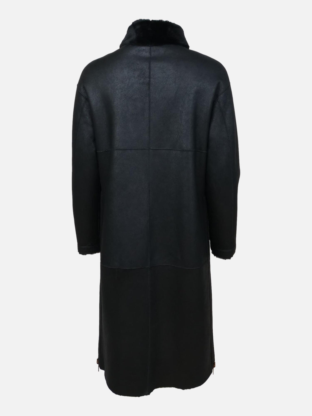 Carol, 105 cm. - Nappa lammefrakke - Dame - Sort