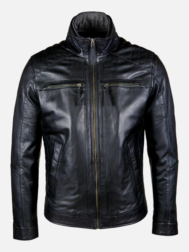Audrick, 68 cm. - Lamm-Malli-Leder - Herren - Schwarz