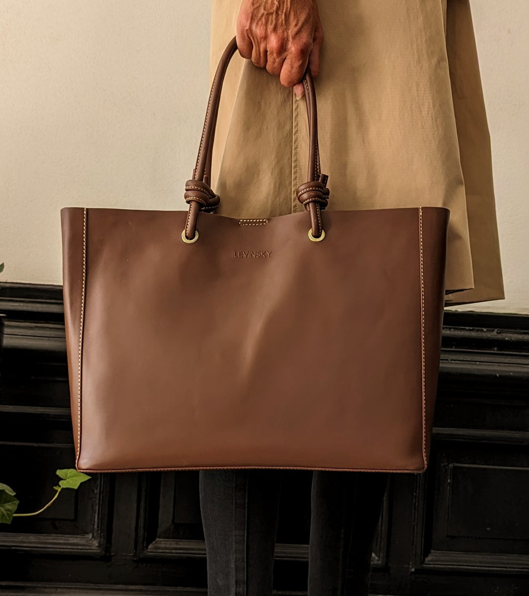 Tote Shopper 14838 - Borsa in pelle Accessori - Marrone