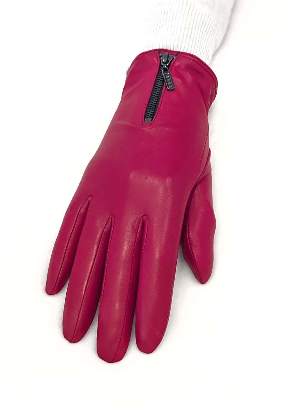 2687-2 Handschoen - Lam Slink Leer - Accessoires - Rood