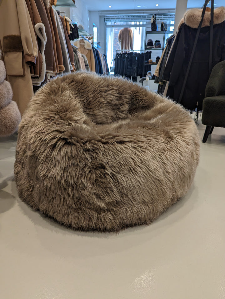 Housse de pouf 92*93 cm. - Peau de Mouton - Accessoires - Chameau