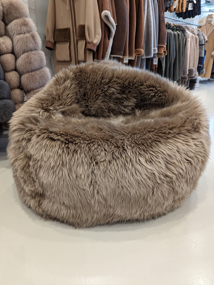 Housse de pouf 92*93 cm. - Peau de Mouton - Accessoires - Chameau