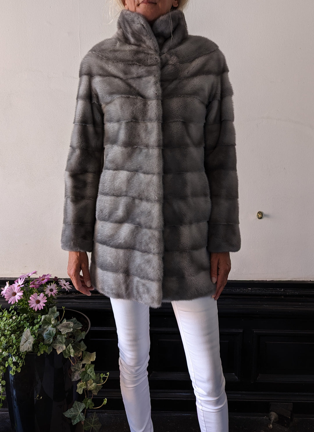 Petrovsky, 80 cm. - Gola - Vison - Mulher - Safira