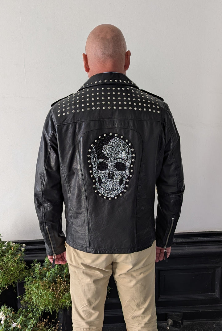 Franky - Lamb Thick Dace Leather -miehet - musta