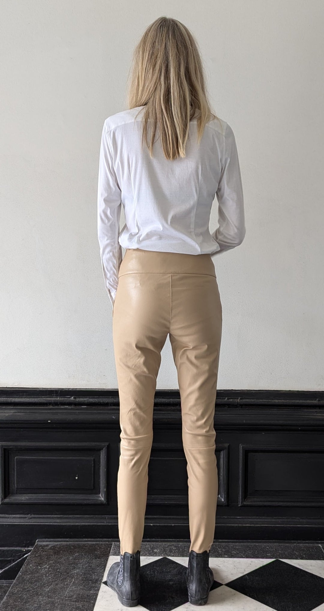 Calça Chiara - Couro Napa Cordeiro - Mulher -