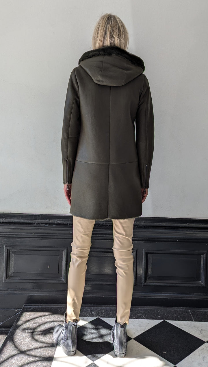 Abella, 85 cm. - Nappa Lamb Crack - Dames - Zwart