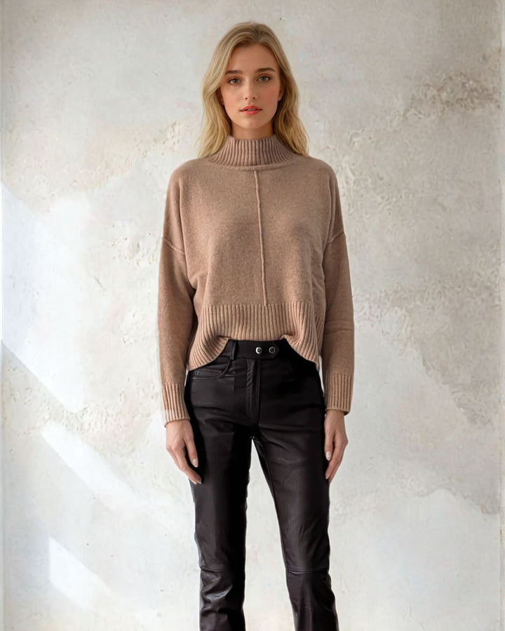 Envi Broek - Lamsstretch Leer - Dames - Bruin
