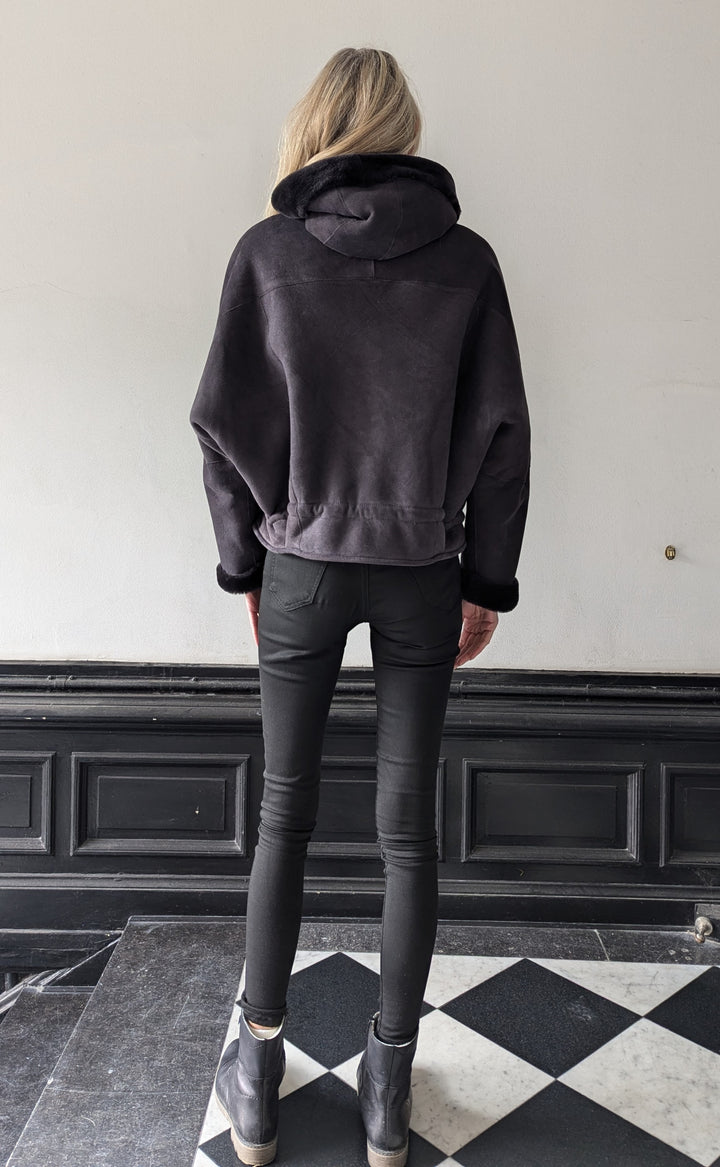 Hosana-B, 61 cm. - Hette - Semsket lam - Dame - Segred Grey