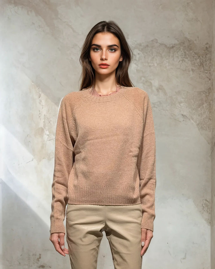 SY-25010 Sweater - 100% Pure Cashmere - Damer - Camel