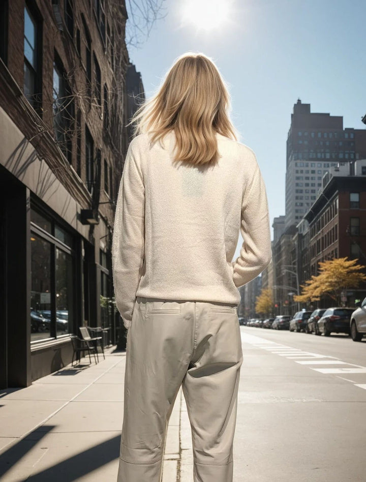 Maglia MKI - 100% Cashmere - Accessori - Beige Chiaro