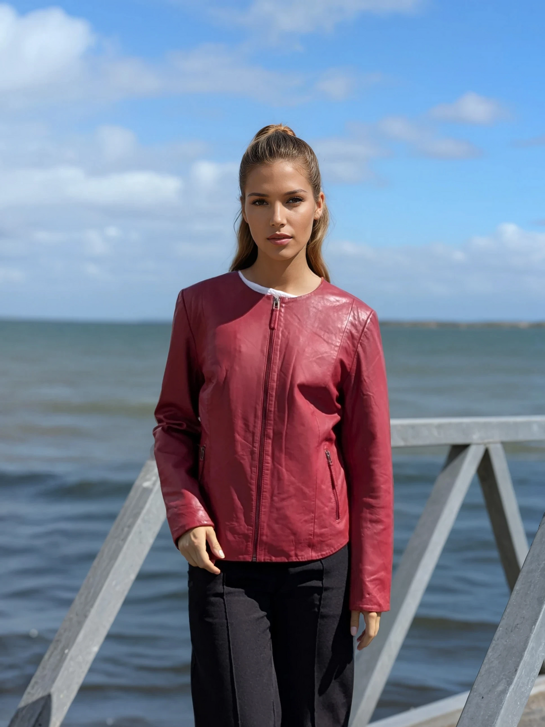 PP 108 - Comfort - Lamsleer - Dames - Rood