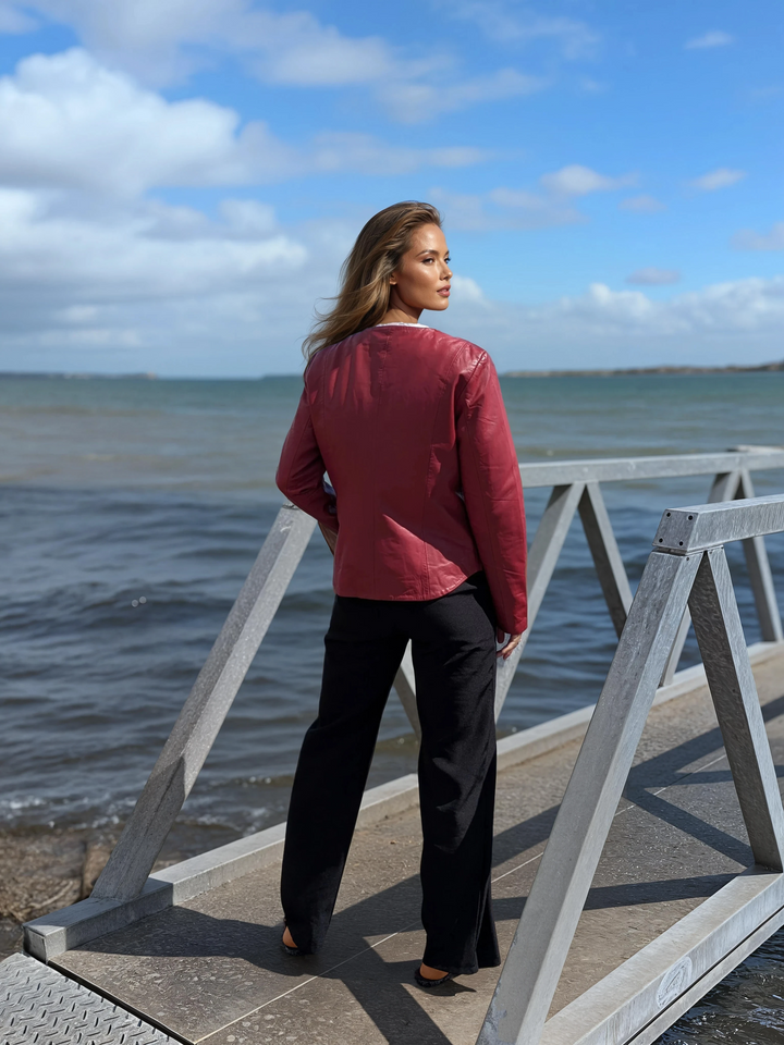 PP 108 - Comfort - Lamsleer - Dames - Rood