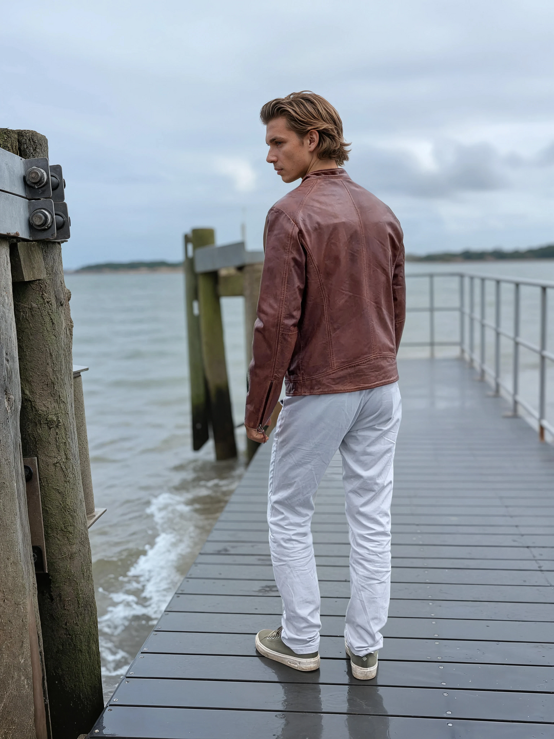 Bravo – Lamm-Malli-Leder – Herren – Kupferbraun