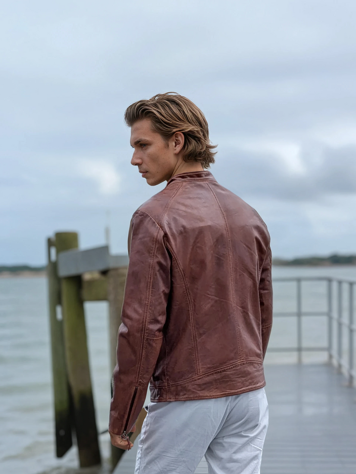 Bravo – Lamm-Malli-Leder – Herren – Kupferbraun