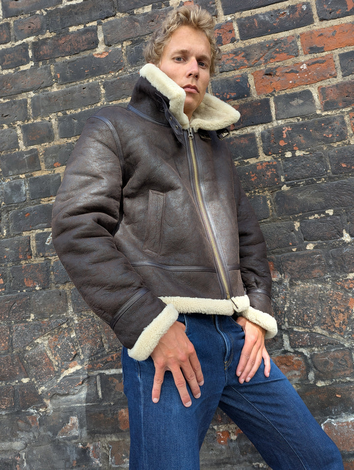 Joost, 68 cm. - Nappa Lamb Crack Washed - Mand - Mørkebrun