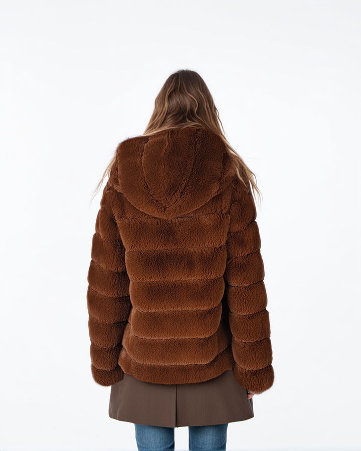 Petrovski, 65 cm. - Capucha - 100% Piel Sintética - Mujer - Chocolate